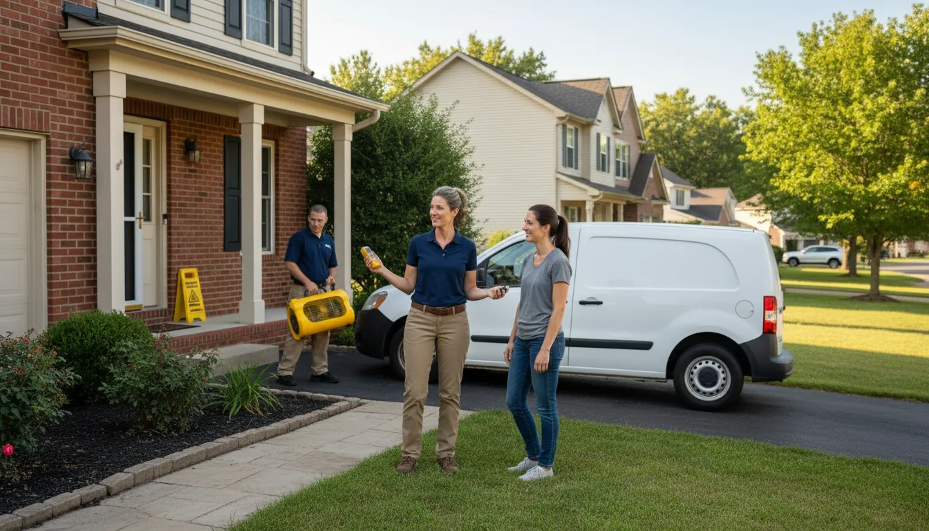Water restoration image for Dehumidification And Cleanup Services in Hepzibah, WV